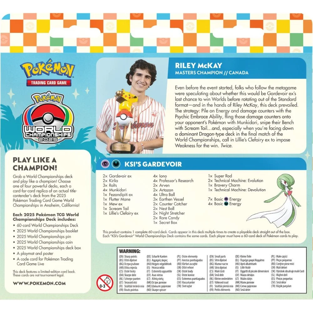 Pokémon TCG - World Championships Deck  Riley McKay "Flutter Devo Gardevoir" - English
